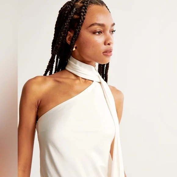 Abercrombie & Fitch Scarf Slip Mini Dress Size Small - Picture 3 of 9